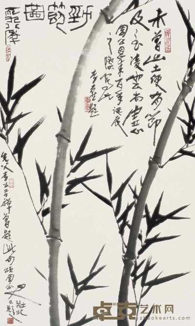 李燕 劲节图 立轴 86×52cm